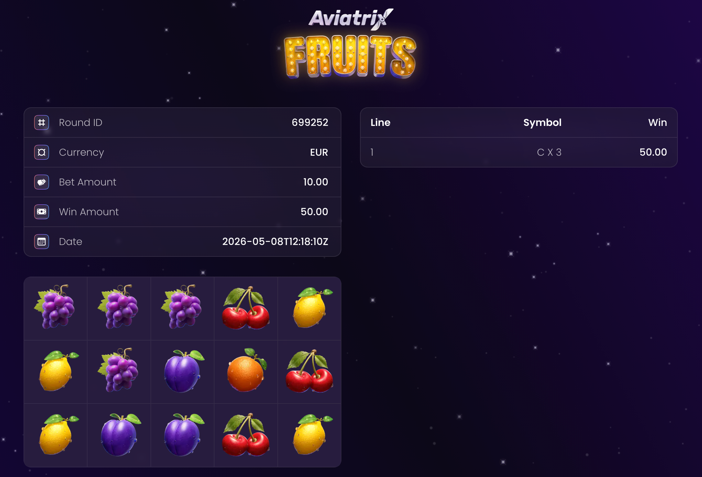 Slots Game Round